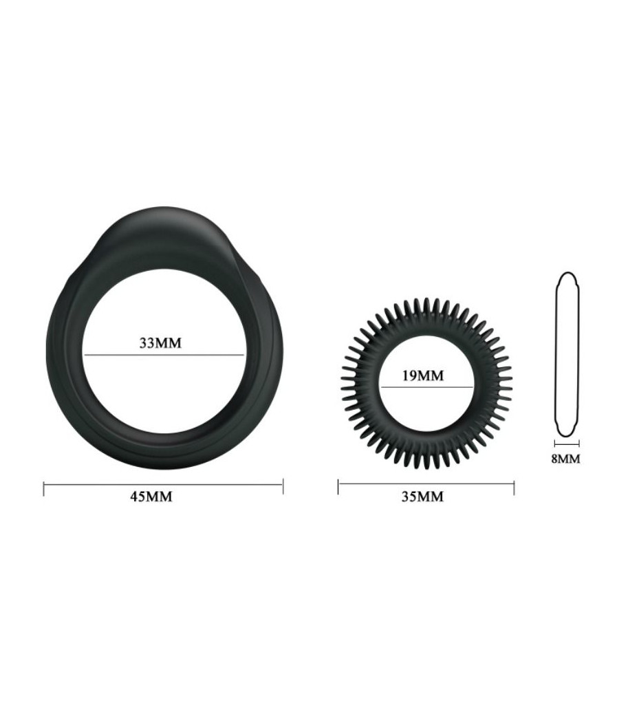 BAILE - KIT 2 ANELLI IN SILICONE RING MANHOOD