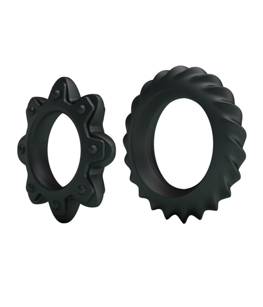 BAILE - KIT 2 ANNEAUX FLEURI EN SILICONE