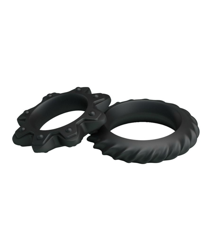 BAILE - KIT 2 ANNEAUX FLEURI EN SILICONE