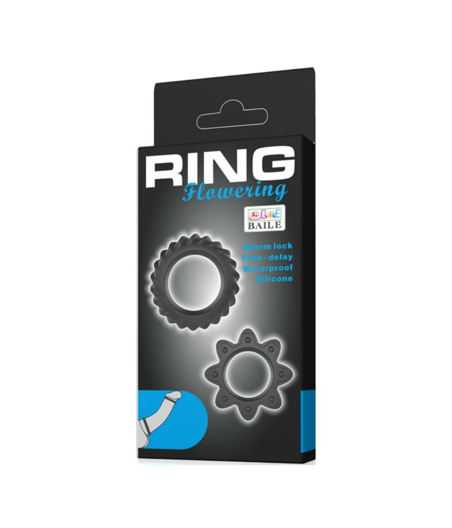 BAILE - KIT 2 RING BLÜHENDE SILIKONRINGE