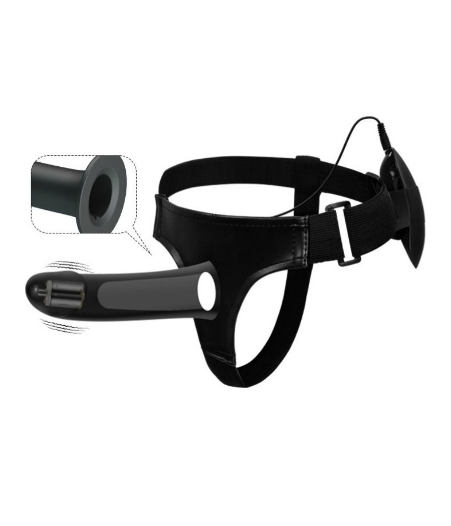 PRETTY LOVE - VITO STRAP-ON MIT HOHLDILDO UND VIBRATION 17.3 CM