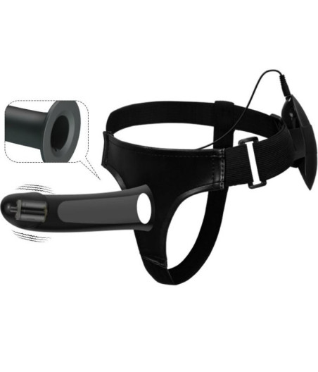 PRETTY LOVE - VITO STRAP-ON MIT HOHLDILDO UND VIBRATION 17.3 CM