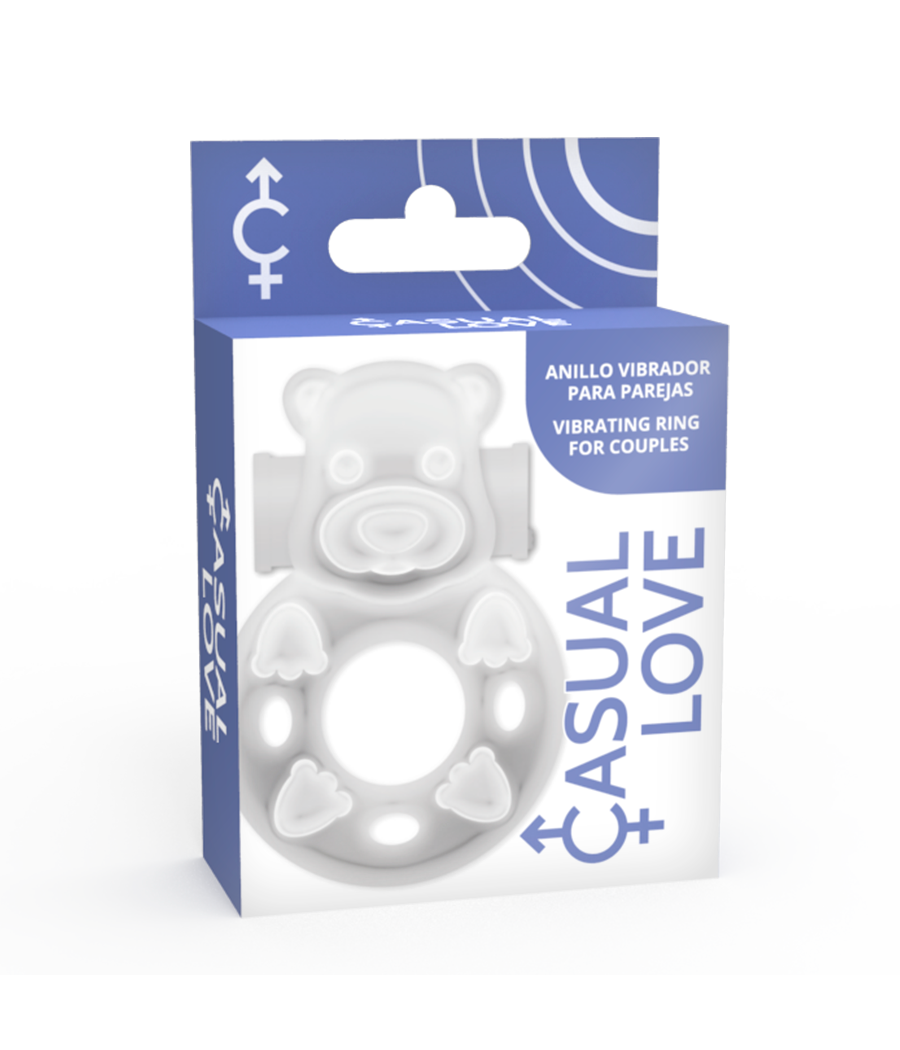 CASUAL LOVE - 26 ANILLO VIBRADOR CONEJITO TRANSPARENTE
