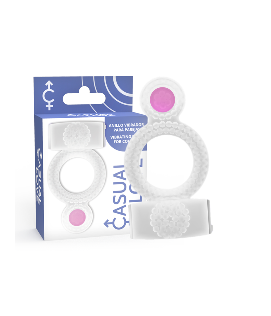 CASUAL LOVE - ANEL DUPLO PRAZER TRANSPARENTE