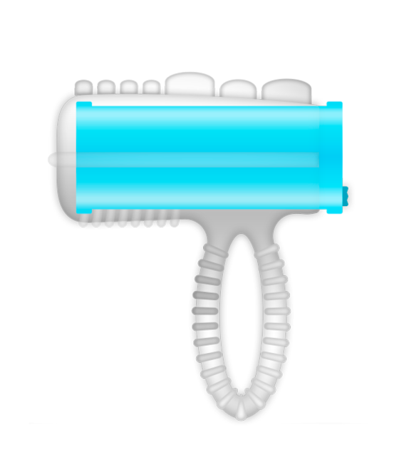 CASUAL LOVE - LÍNGUA DE ANEL VIBRANDO AZUL