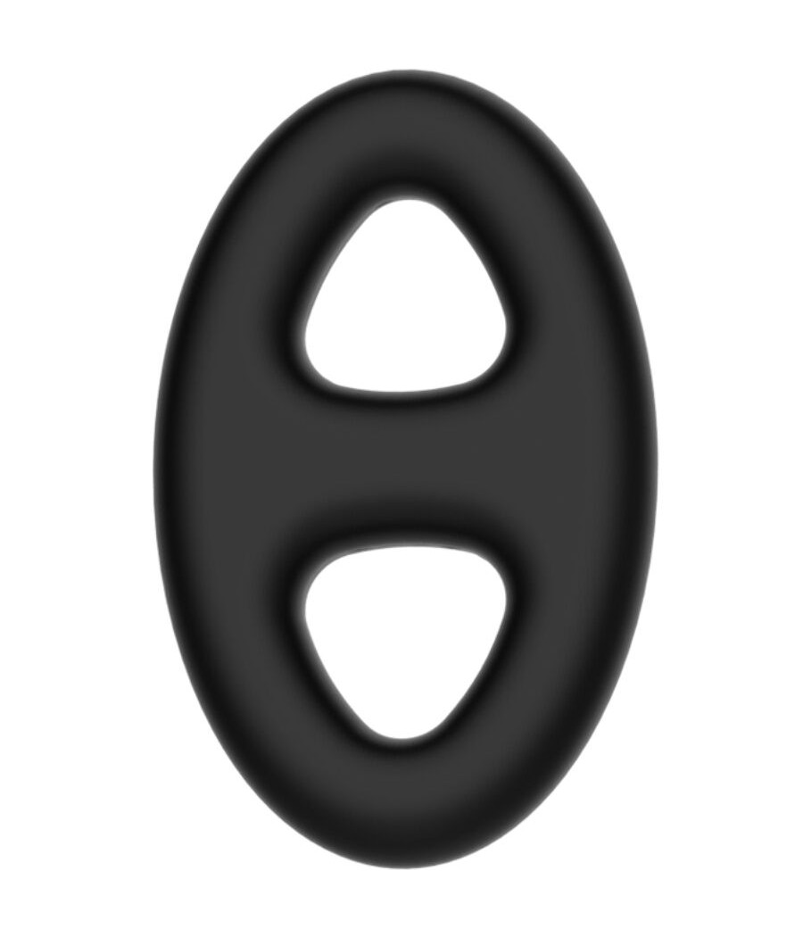 CRAZY BULL - ANELLO DOPPIO OVALE IN SILICONE