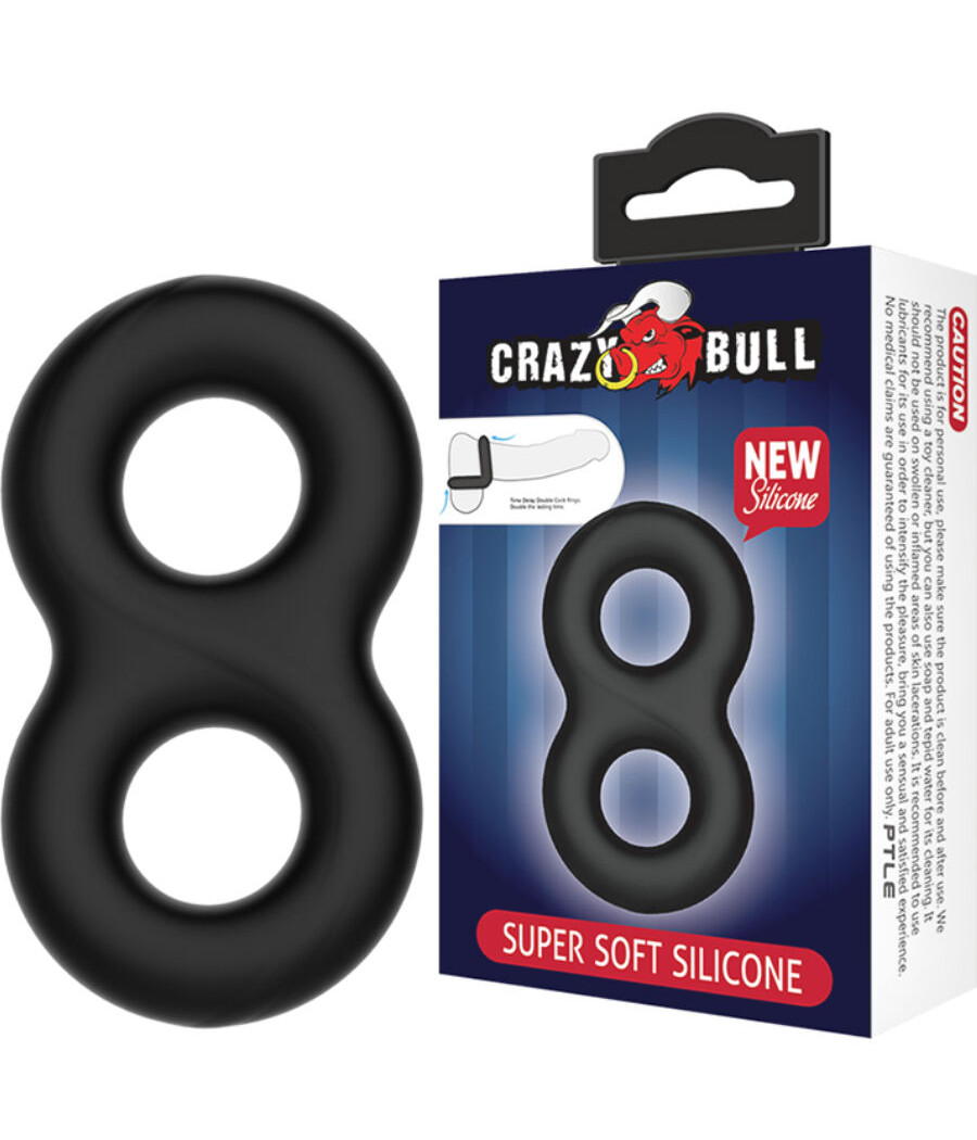 CRAZY BULL - BAGUE EN SILICONE DOUBLE INFINITY