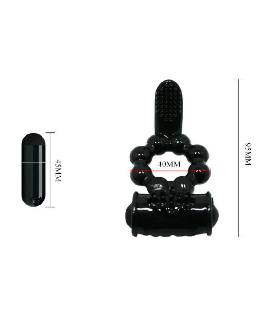 BAILE - ANNEAU SWEET RING AVEC DOUBLE STIMULATEUR