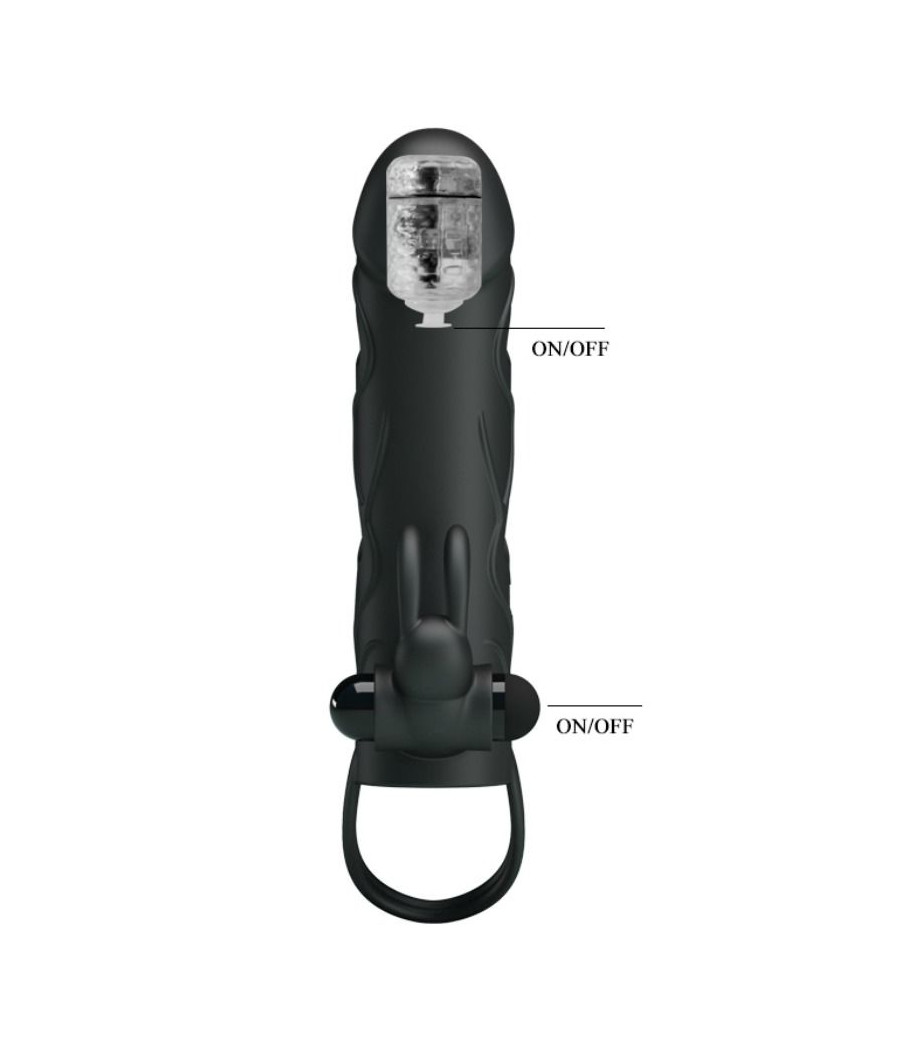 PRETTY LOVE - CAPA DE SILICONE COM VIBRAO 14 CM 2.0