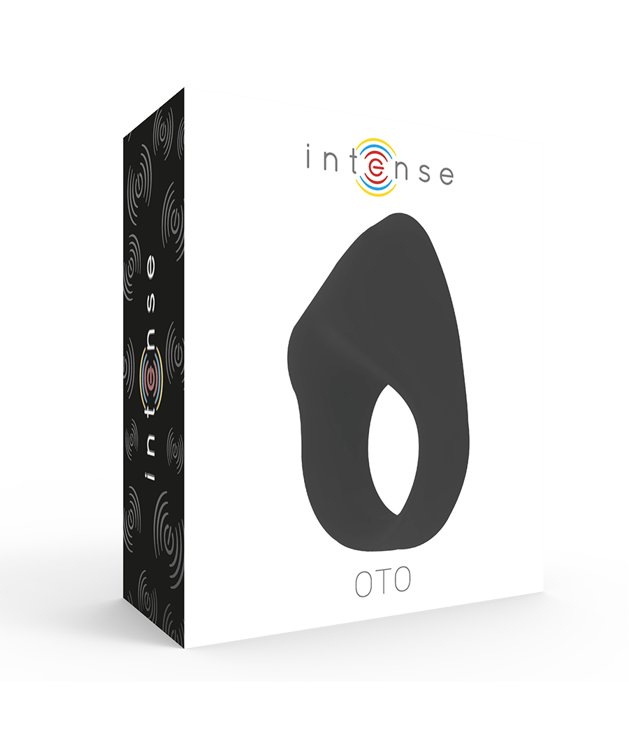 INTENSE - OTO ANILLO VIBRADOR RECARGABLE NEGRO