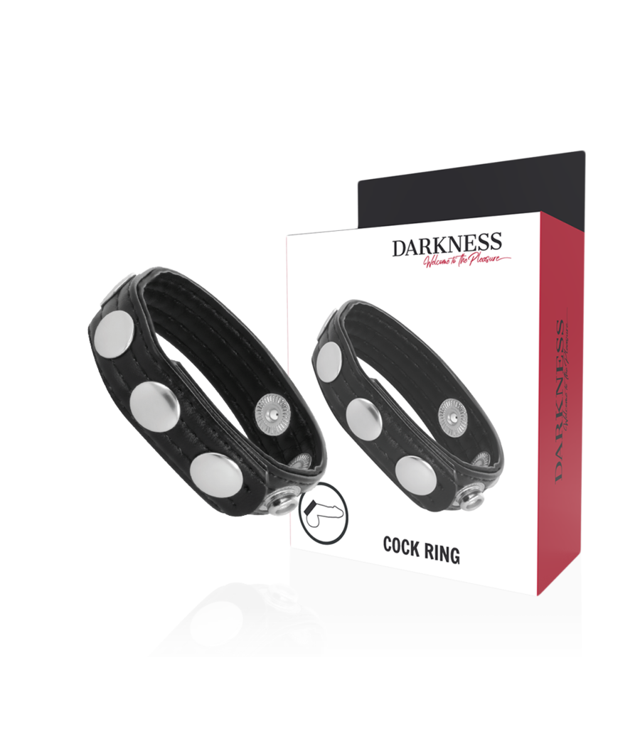 DARKNESS - ANEL DE EREO DE COURO