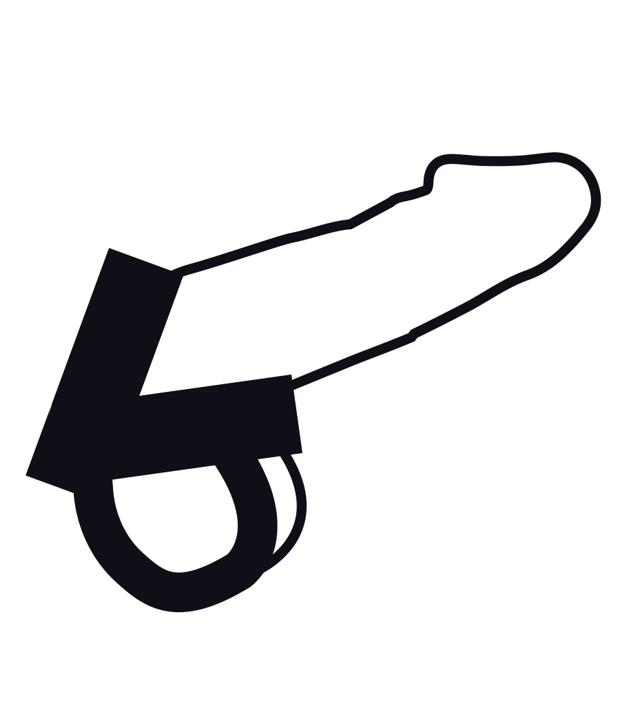 DARKNESS - ANELLO IN PELLE PER PENE E TESTICOLI