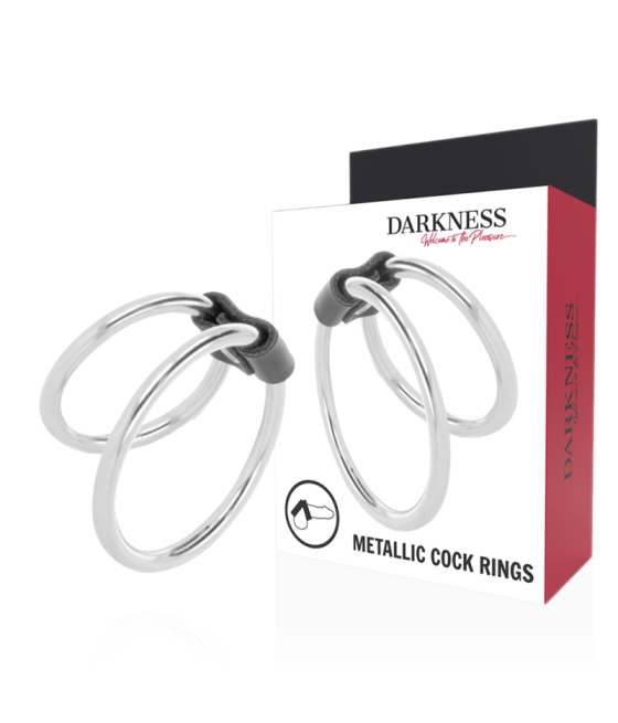 DARKNESS - ANELLO PER PENE DOPPIO IN METALLO