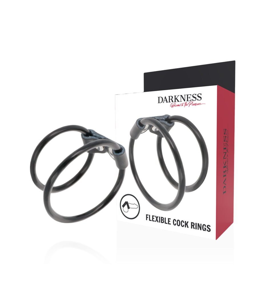 DARKNESS - DOPPIO ANELLO PER PENE FLESSIBILE