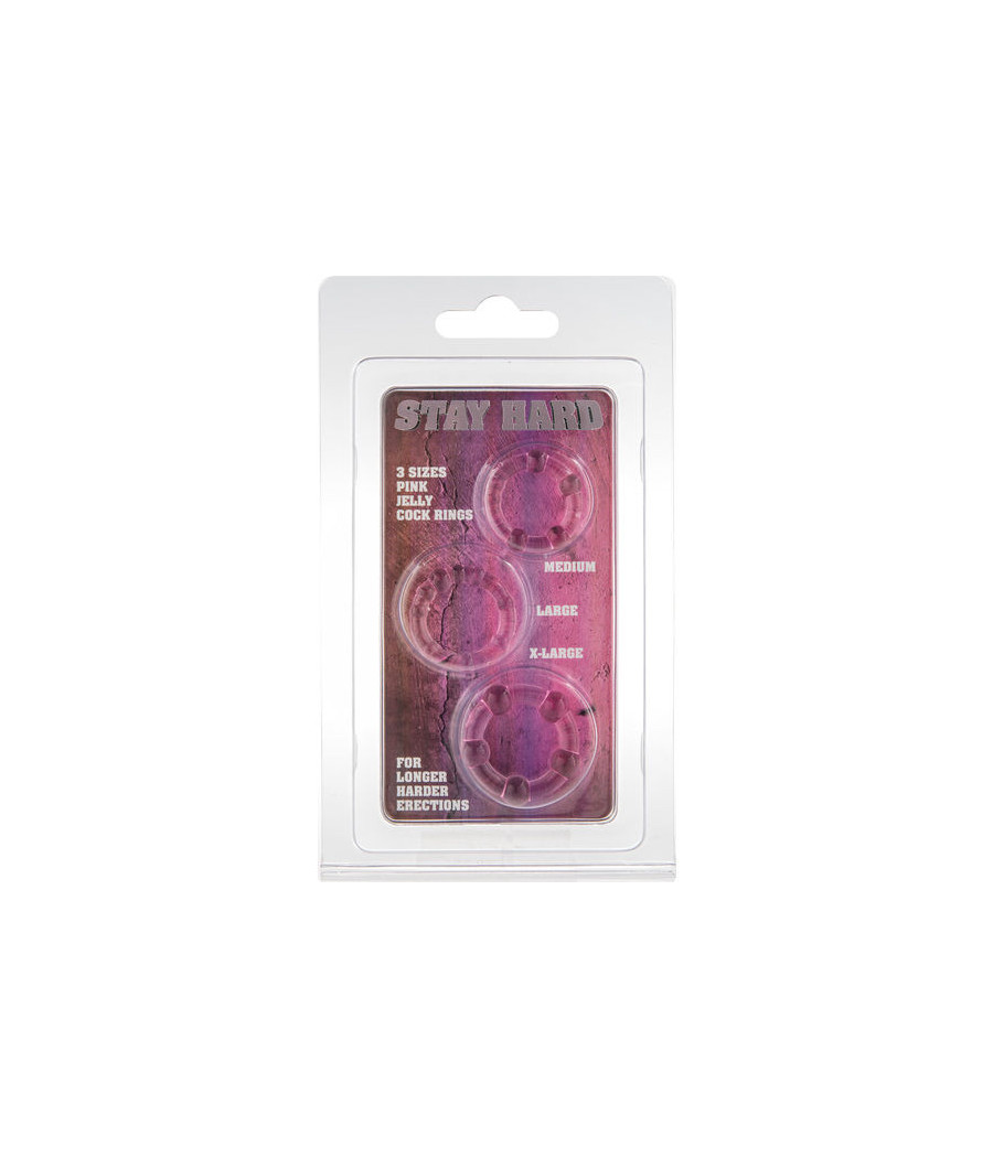 SEVEN CREATIONS - SET AUS DREI ROSA PENISRINGEN