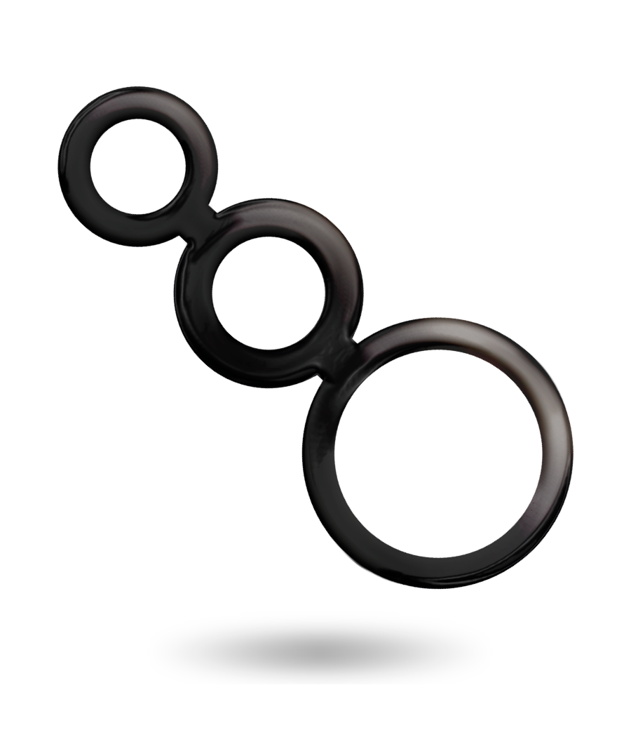 ADDICTED TOYS - RINGS SET FOR PENIS - SMOKED