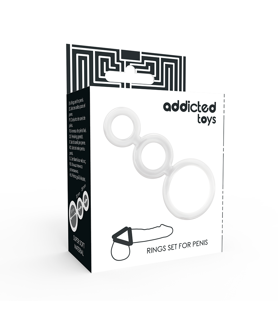 ADDICTED TOYS - RINGSET FÜR PENIS TRANSPARENT
