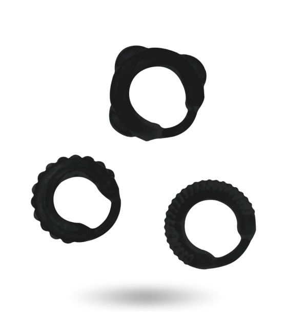 ADDICTED TOYS - C-RING SET BLACK