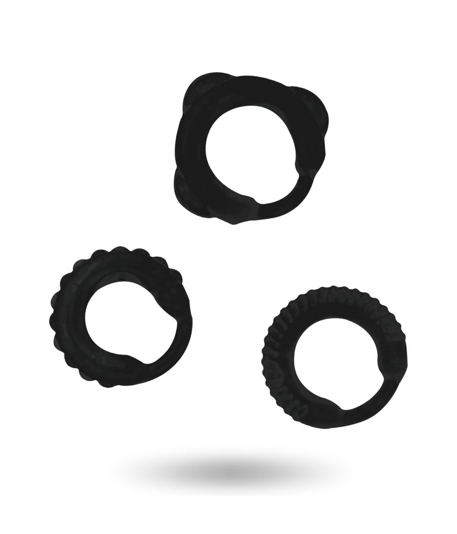 ADDICTED TOYS - C-RING-SET SCHWARZ