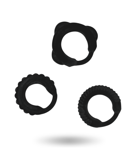 ADDICTED TOYS - C-RING-SET SCHWARZ