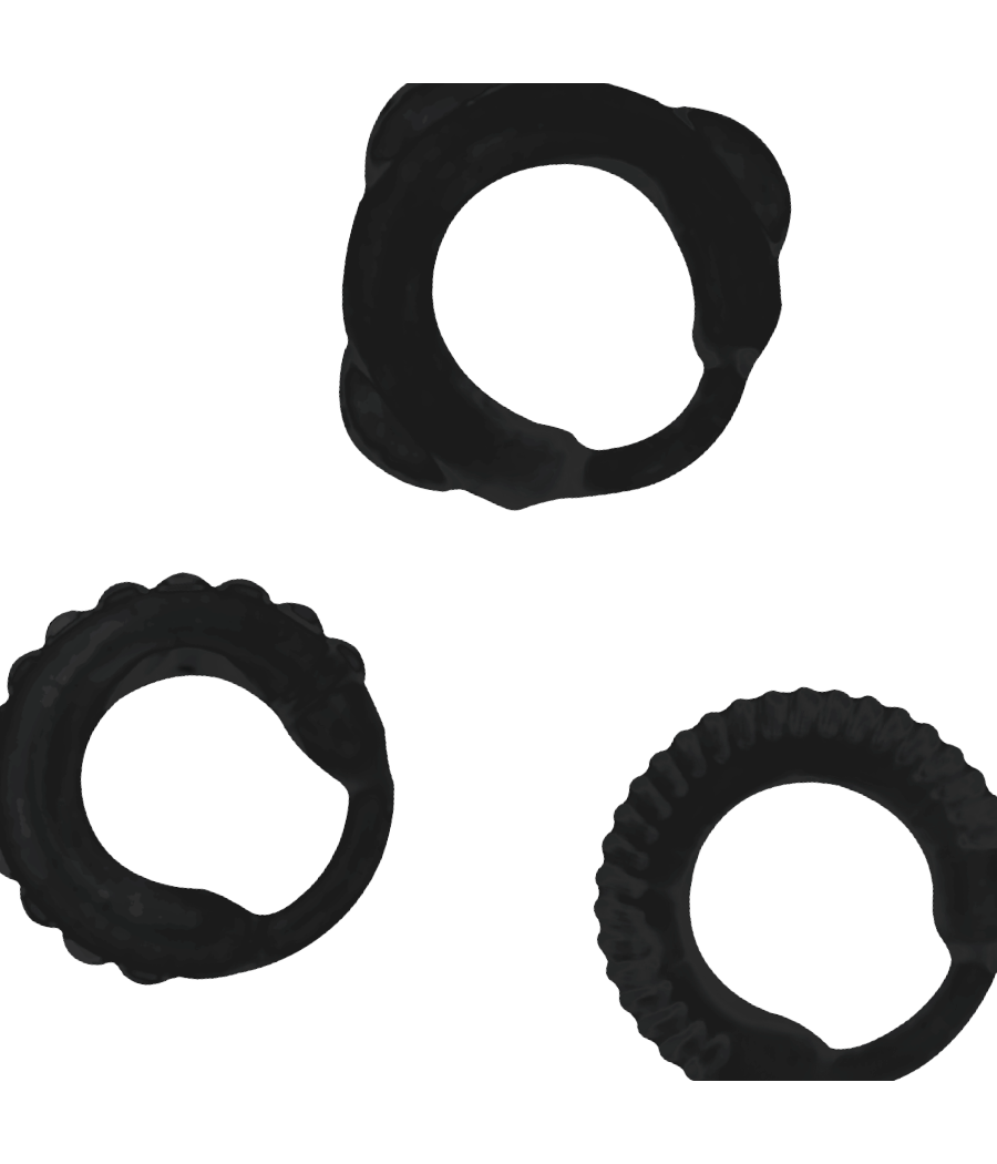ADDICTED TOYS - C-RING SET BLACK