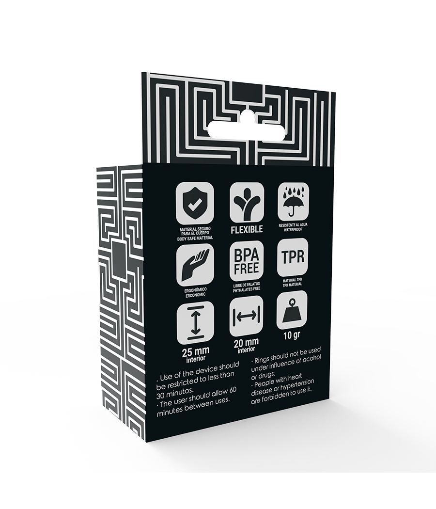 ADDICTED TOYS - SET 3 ANILLOS PENE NEGRO