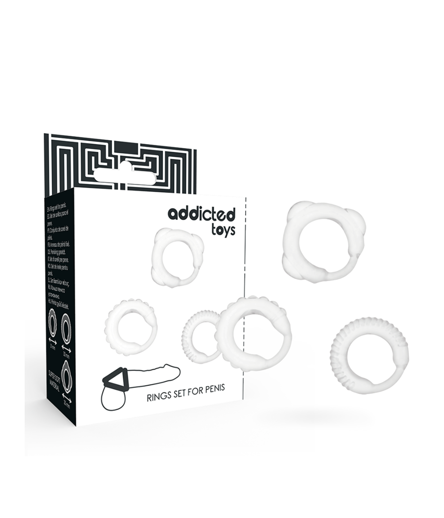ADDICTED TOYS - C-RING SET CLARO