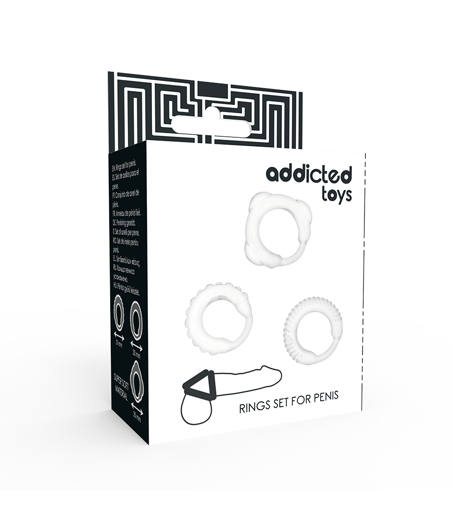 ADDICTED TOYS - C-RING SET CLEAR