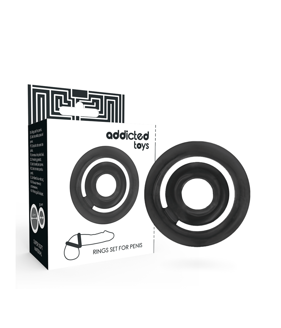 ADDICTED TOYS - POTENZ- C-RING PÉNIS NOIR
