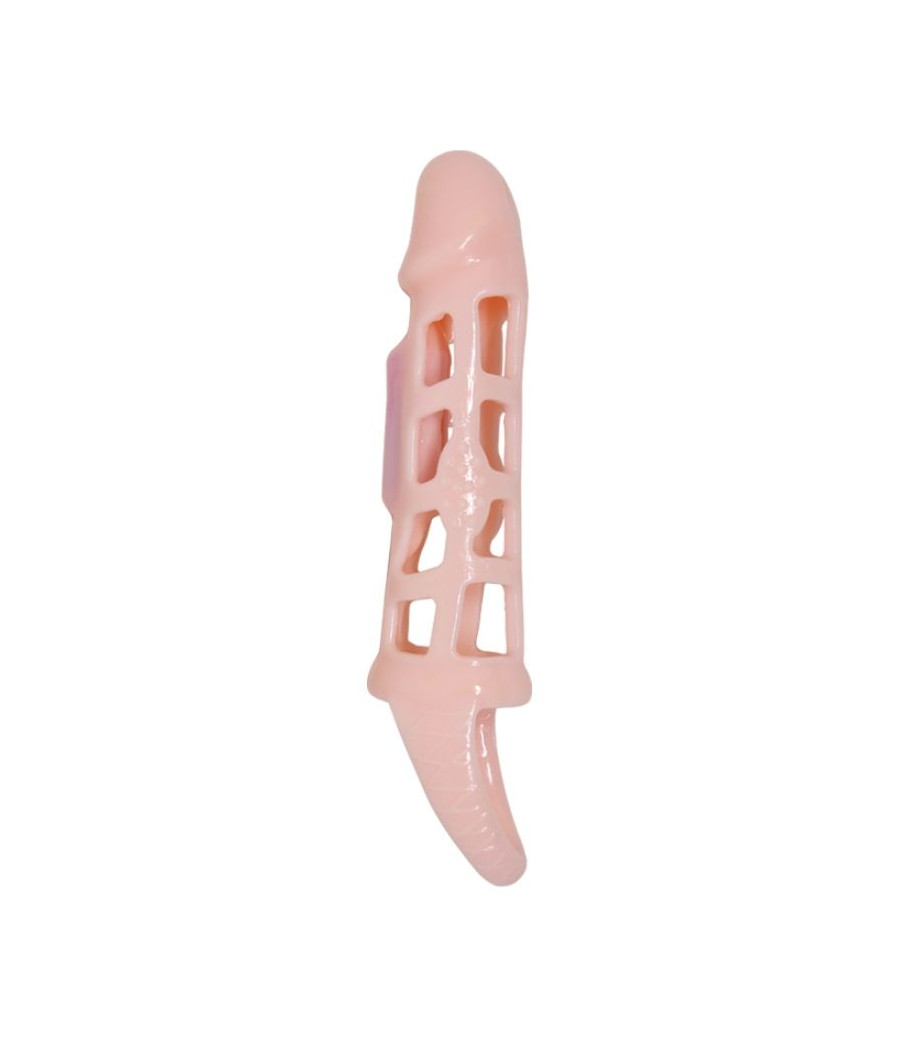 BAILE - PENIS EXTENDER COVER MIT VIBRATION UND NATÜRLICHEM GURT 13.5 CM