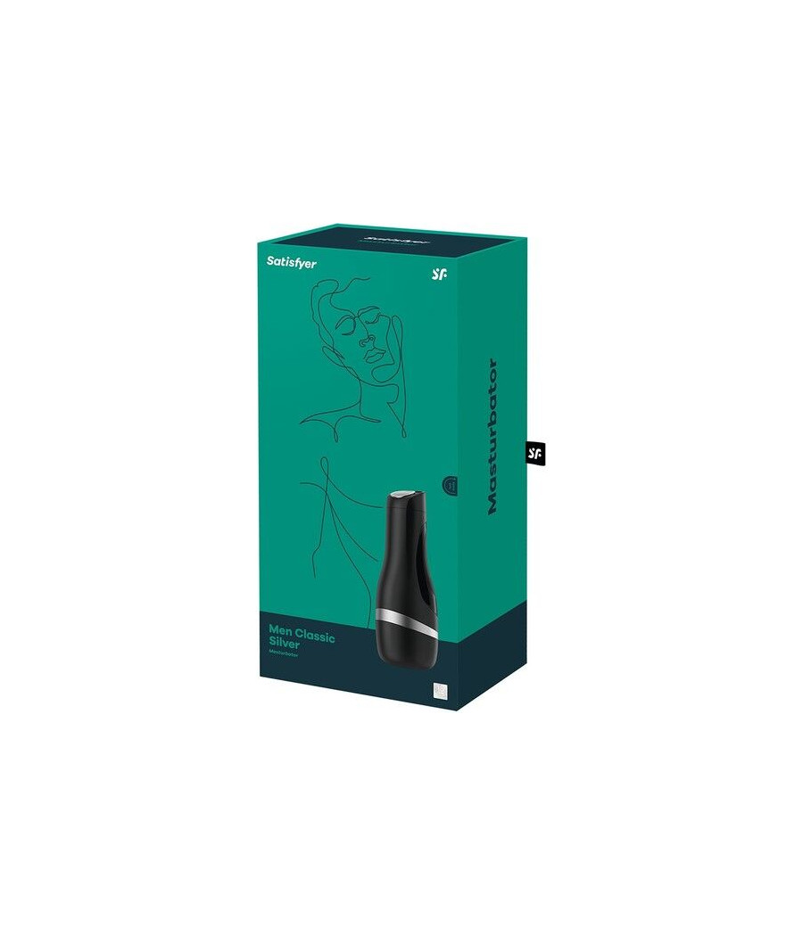 SATISFYER - MASTURBATOR MEN CLASSIC SILVER