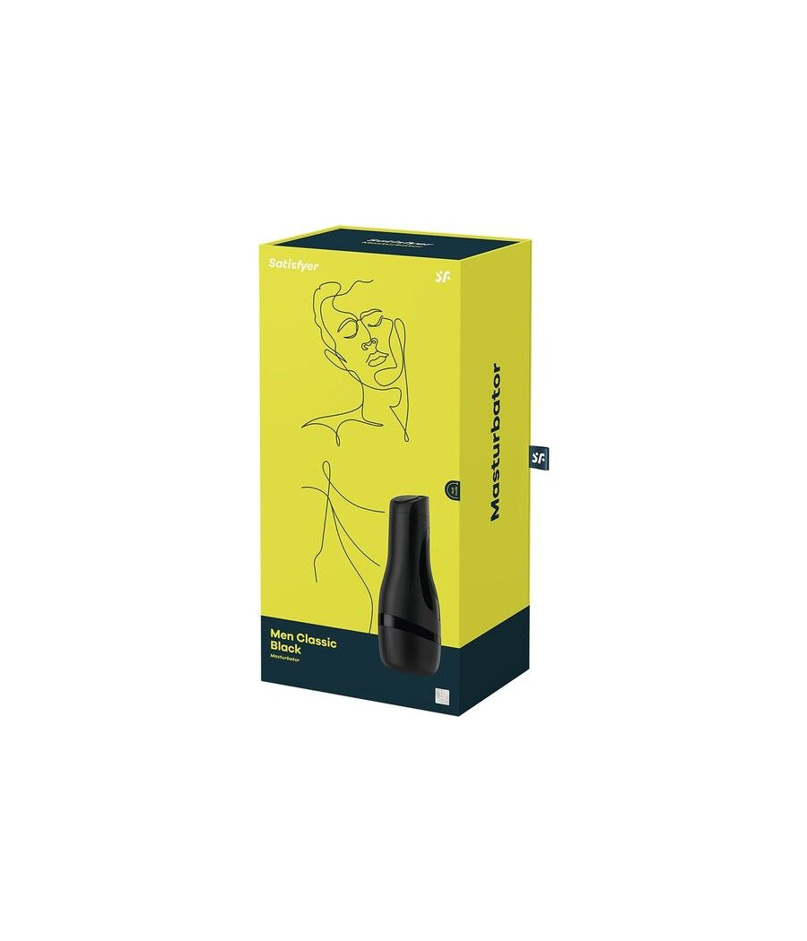SATISFYER - MASTURBATEUR HOMME CLASSIQUE NOIR