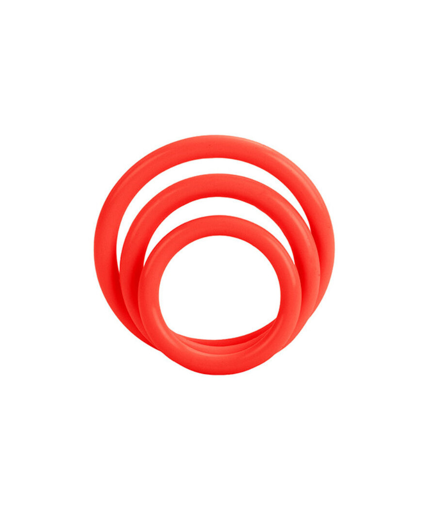 CALEXOTICS - CONJUNTO DE TRI-ANÉIS VERMELHO