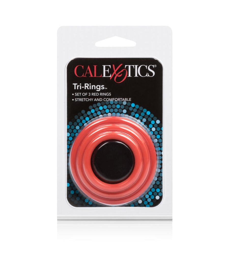 CALEXOTICS - TRI-RINGS SET RED