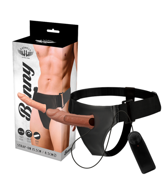 HARNESS ATTRACTION - RNES HOLLOW BENNY MIT VIBRATOR 15 CM -O- 4.5 CM