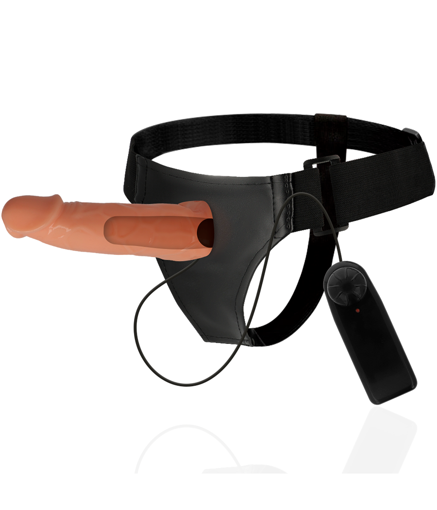 HARNESS ATTRACTION - WILLIAN HOLLOW RNES AVEC VIBRATEUR 17 CM -O- 4.5 CM