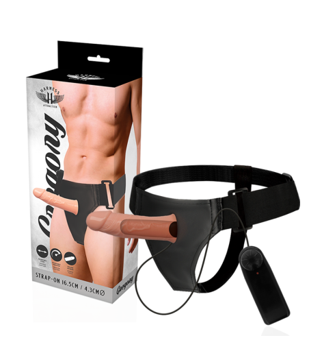 HARNESS ATTRACTION - GREGORY HOLLOW RNES WITH VIBRATOR 16.5 CM -O- 4.3 CM