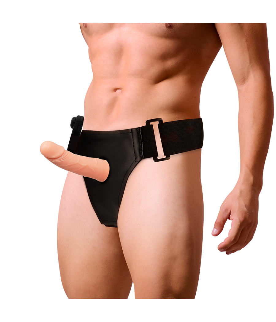 HARNESS ATTRACTION - RNES CADRES CREUX AVEC VIBRATEUR 15 CM -O- 5 CM