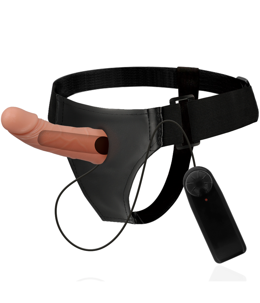 HARNESS ATTRACTION - ARNÉS  HUECO MARCOS CON VIBRADOR 15 CM -O- 5 CM