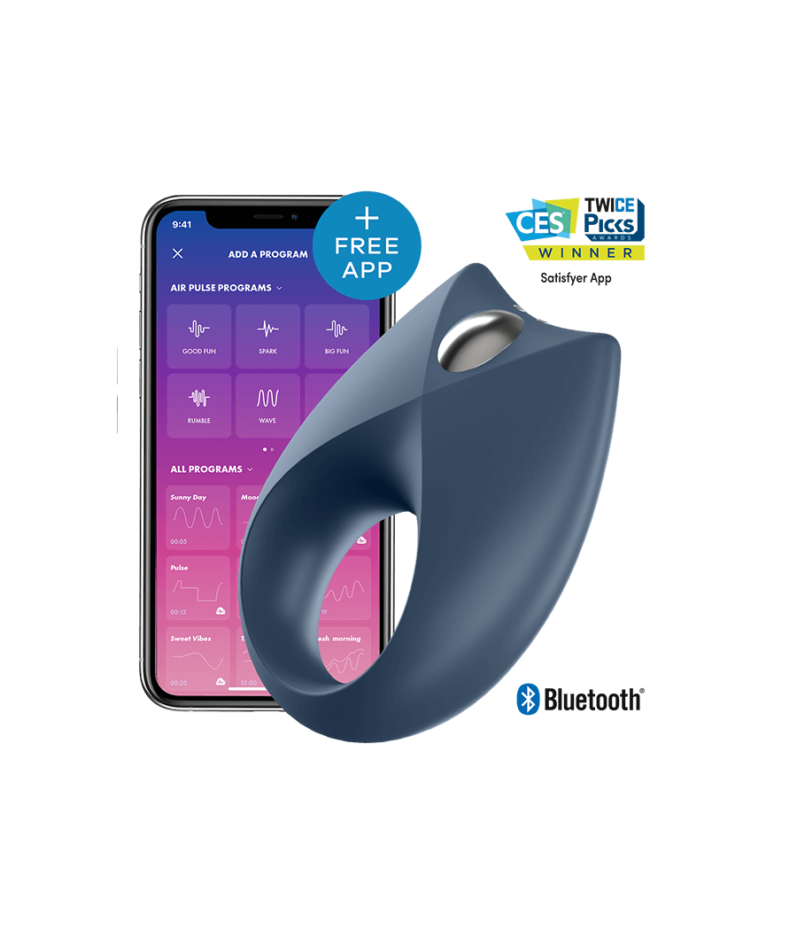 SATISFYER - APLICATIVO VIBRADOR DE UM ANEL REAL PODEROSO