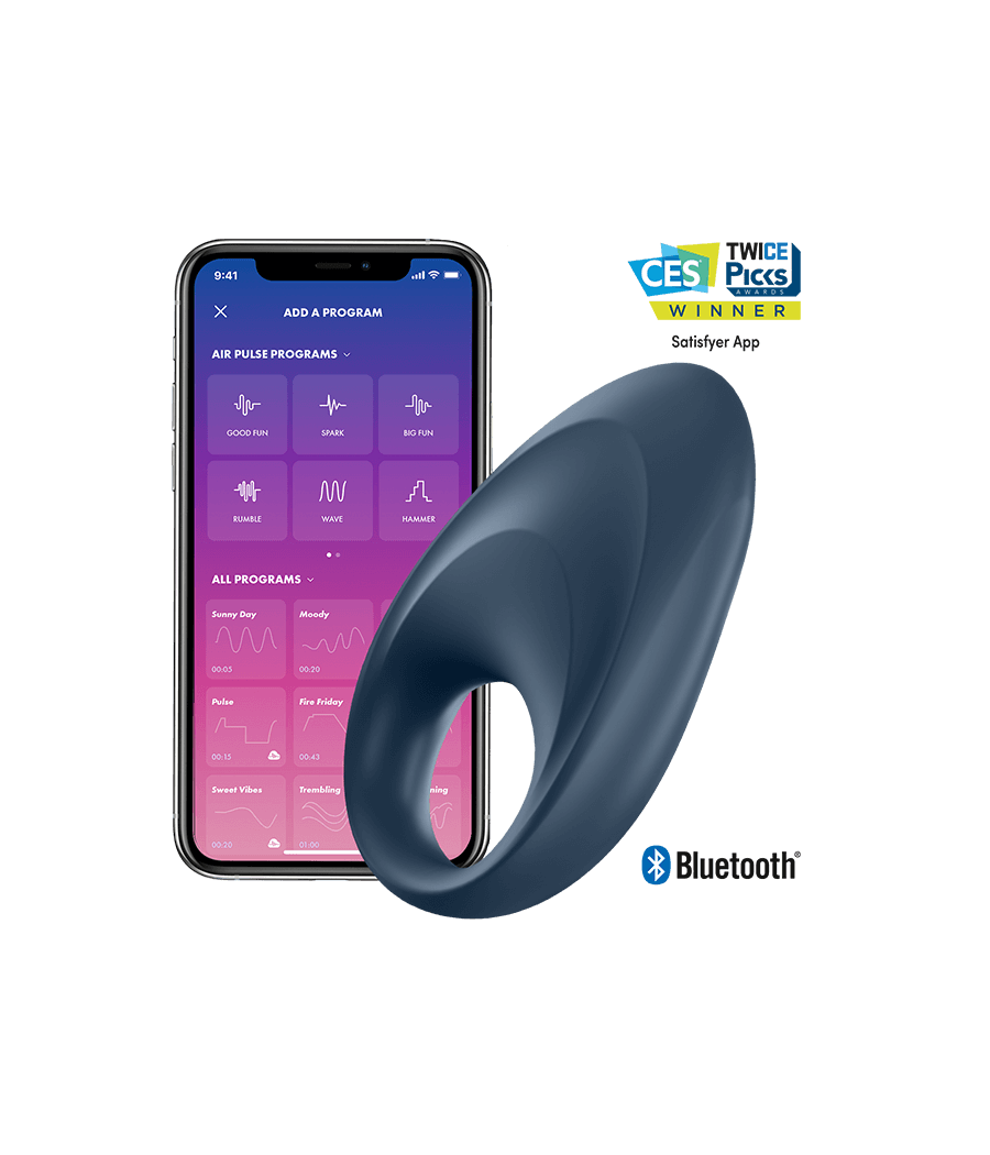 SATISFYER - APPLICATION DE VIBRATEUR  UN ANNEAU MIGHTY