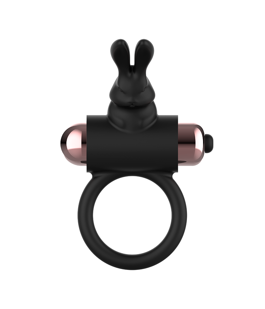 COQUETTE CHIC DESIRE - COCK RING WITH VIBRATOR BLACK/ GOLD