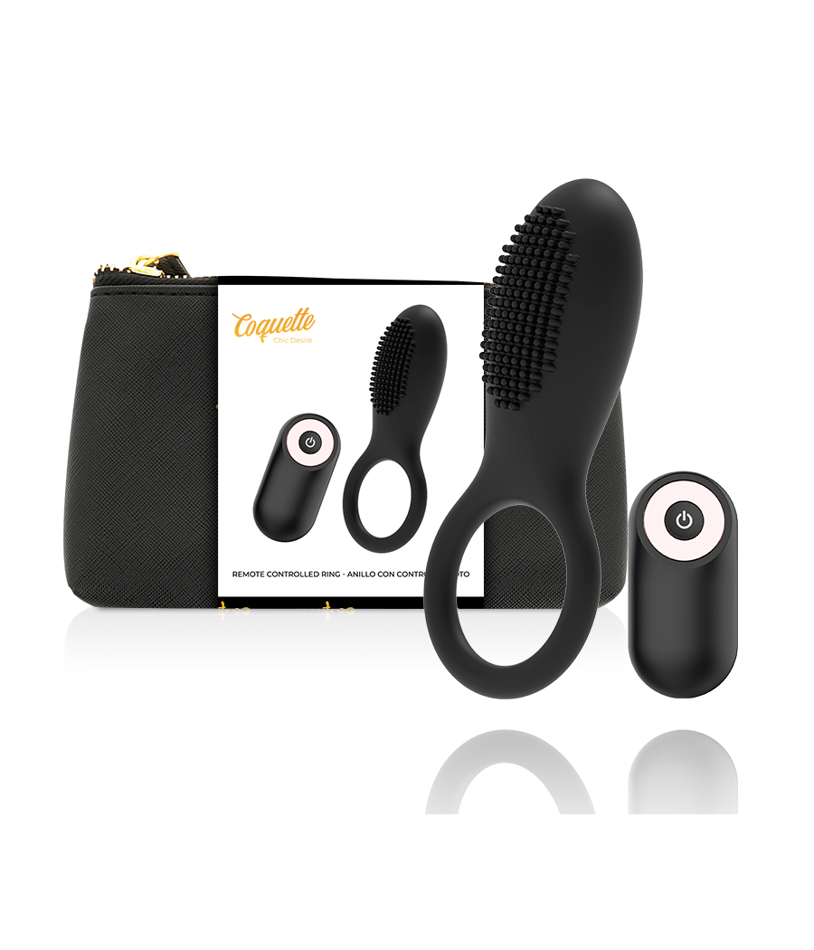 COQUETTE CHIC DESIRE - COCKRING FERNBEDIENUNG WIEDERAUFLADBAR SCHWARZ/GOLD