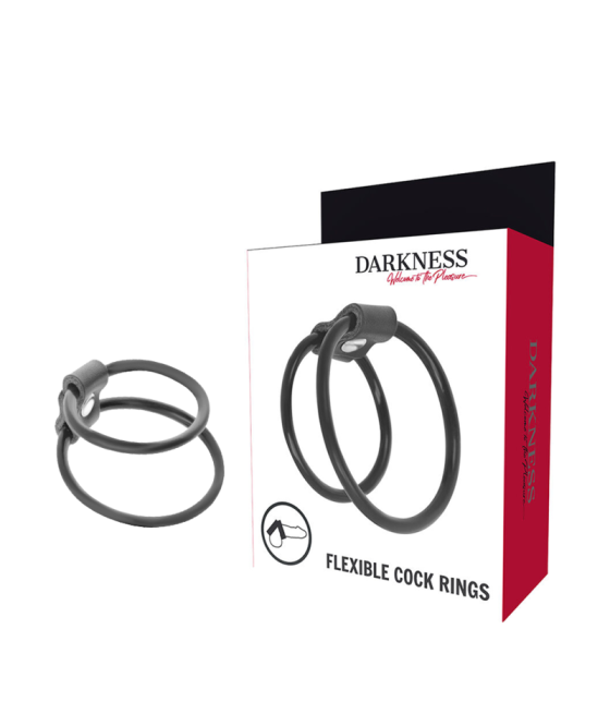 DARKNESS - ENHANCING DUO PENIS RINGS.