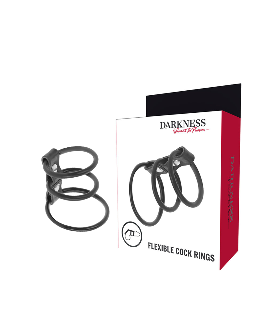 DARKNESS - SET AUS 3 FLEXIBLEN PENISRINGEN