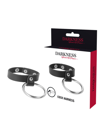 DARKNESS - ANEL DE METAL PARA PÊNIS E TESTÍCULOS