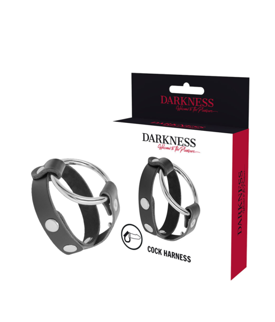 DARKNESS - ANILLO PARA PENE Y TESTÍCULOS BDSM