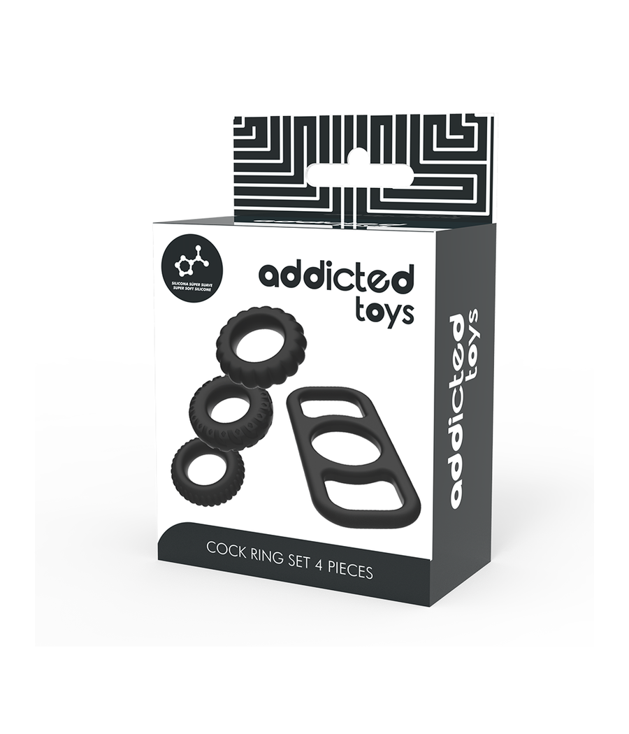 ADDICTED TOYS - COCK RING SET 4 STÜCK