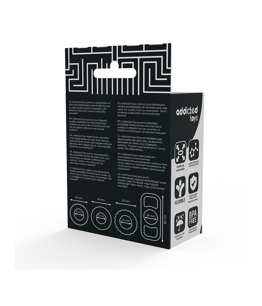 ADDICTED TOYS - COCK RING SET 4 STÜCK