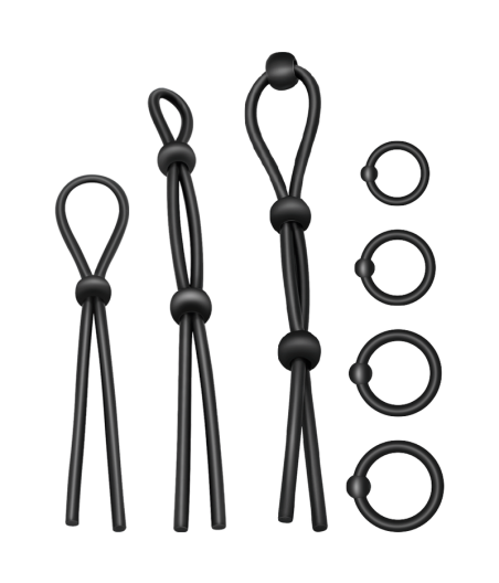 ADDICTED TOYS - KIT DE 7 ANILLAS SILICONA FLEXIBLE